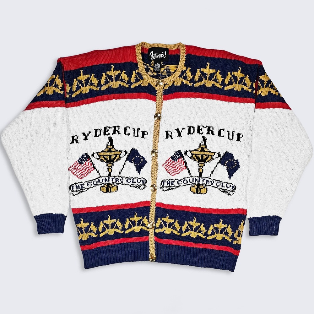 Ryder Cup Vintage 90s Felizzi Hand Loomed Golf Sweater